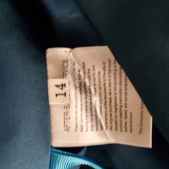 Elegant Teal Evening Gown - Picture 3 of 4